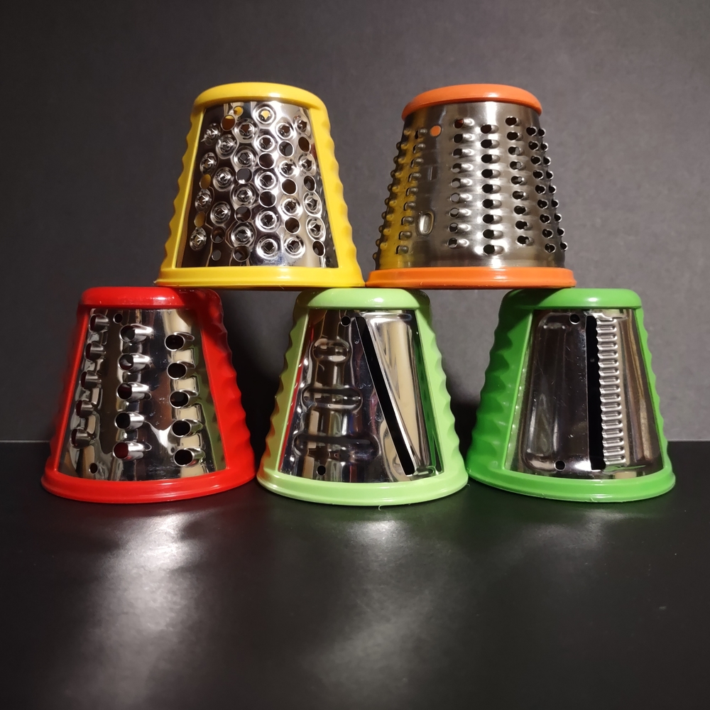 Lot Of 5 Genuine Tefal Grating Slicing Cutting Cone Attachment Gadget